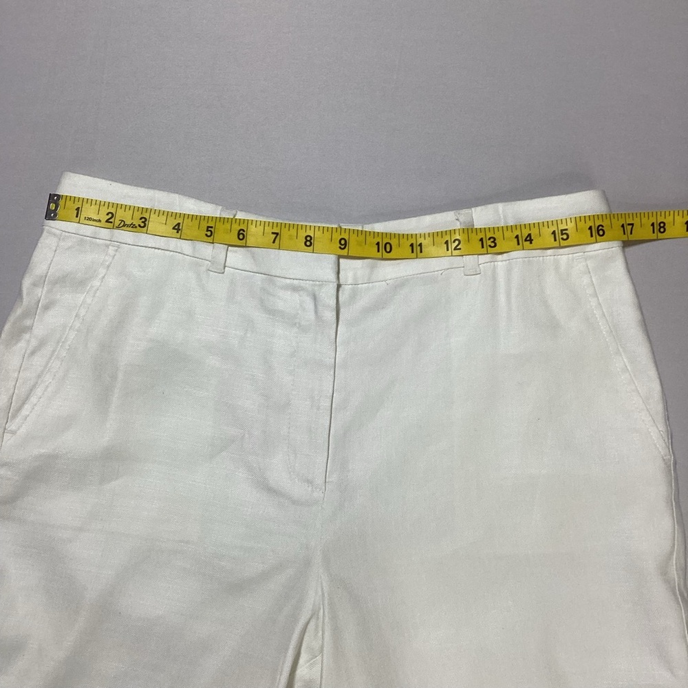 White House Black Market Cream Flare Pants with Patch Pockets - Picture 9 of 15